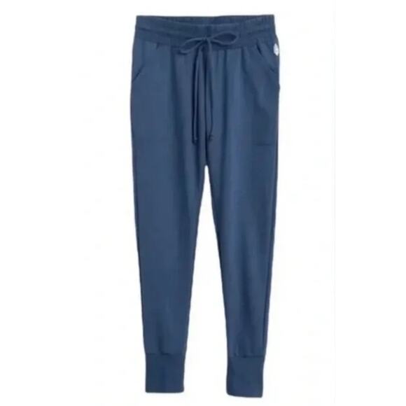 Free people FP Movement Sunny Joggers-Size XL Activewear-Sweat Pants Blue-Silver - Picture 1 of 8